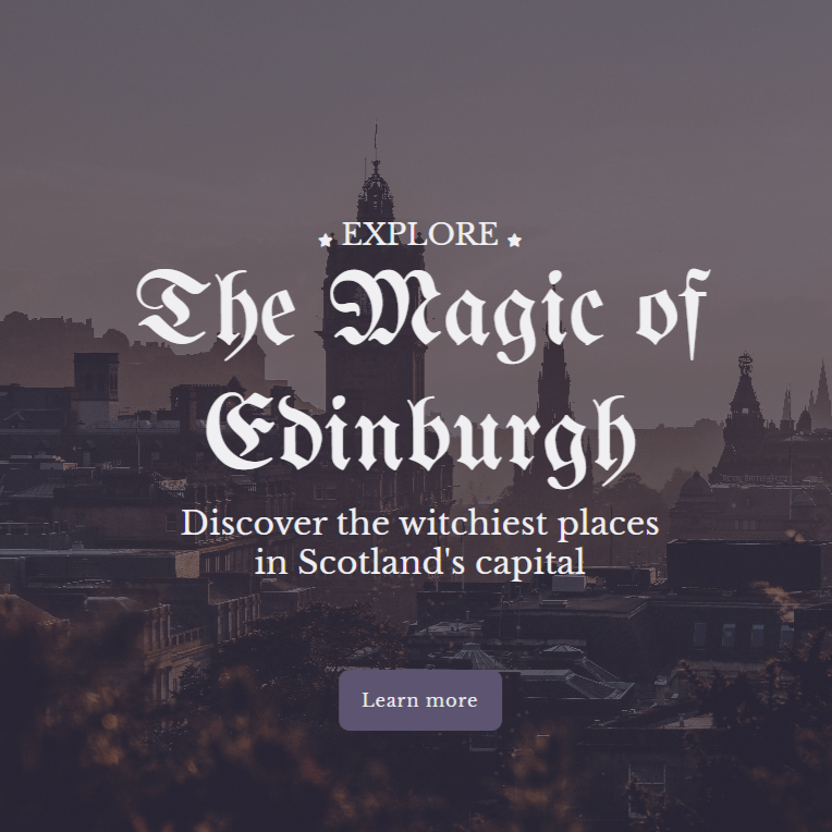 Screenshot of Edinburgh project website